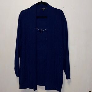 Briggs New York Deep Blue Cardigan